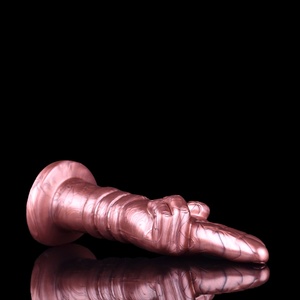 Dildo de Fantasía de Dos Dedos de Silicona, Dildo Vaginal y Anal con Ventosa, Plug Anal Grande, Juguetes Sexuales Unisex para Adultos al por Mayor - Product Image 4