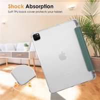 Étui pour tablette en cuir PU de conception folio pour iPad Pro 12,9 (2018-2023) Support magnétique pour stylet Léger Fin et élégant