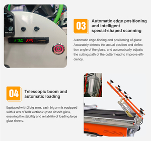 Máquina Robotizada para Corte Recto y de Formas Especiales, Carga Automática, Optimización, Tipografía, Etiquetado y Sellado de Vidrio Aislante - Product Image 5