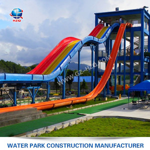 Tobogán de Agua de Diseño Profesional HZQ, Tobogán de <span class=keywords><strong>Piscina</strong></span> Residencial Interior, Tobogán de Agua de Fibra de Vidrio con Trayectoria Curva - Product Image 2