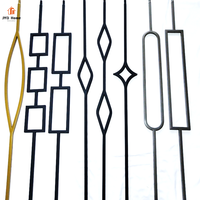 Luxe 1/2 "Fer Forgé Diamant Garde-Corps Broches Métal Blausters pour Escalier Intérieur