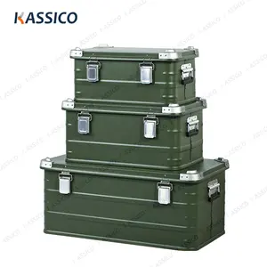 KASSICO Outdoor Aluminium Glamping Camping Box Aufbewahrung behälter Overland Travelling Camping Küchen box