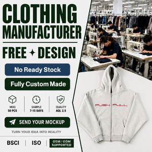 Fabricant de vêtements – Nouveau sweat à capuche zippé en molleton de coton de haute qualité, avec poche kangourou et imprimé lettres, pour hommes - Product Image 1