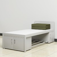 Lits simples en acier démontables pour dortoir, loft, hôtel, auberge, lits pour garçons et filles