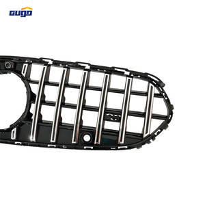 Grille <span class=keywords><strong>Panamericana</strong></span> GUGO W206 Argent pour Mercedes <span class=keywords><strong>Classe</strong></span> C W206 2020, Grille Centrale de Pare-chocs, Accessoires Extérieurs - Product Image 3