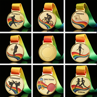 Médailles de danse personnalisées pour gymnastes, en or, argent, cuivre, vierges, à graver, pour événements sportifs
