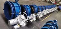 L'usine fournit une vanne papillon à engrenage à vis sans fin à double bride DN50-DN1200 avec une expansion flexible