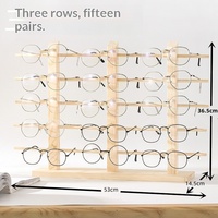 Présentoir à lunettes en bois massif, support de rangement pour lunettes de soleil et accessoire de décoration de Yiwu