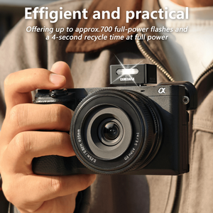 แฟลชกล้องมินิ CF3 อลูมิเนียมอัลลอยด์ระดับมืออาชีพ ซิงค์ความเร็วสูง ควบคุมแสงได้หลากหลาย น้ำหนักเบาเพียง 28 กรัม พกพาสะดวก - Product Image 4