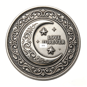 Moneda Conmemorativa Personalizada en Aleación de Zinc con Grabado 3D en Relieve de Ángel del Amor Eterno para el Día del Padre o Aniversario - Product Image 5