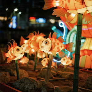 Linterna de Pez <span class=keywords><strong>Piedra</strong></span> Personalizada, Criatura Marina Realista, Exhibición para Acuario, Parque Temático Oceánico, Educativa, Hecha a Mano, Duradera, Regalo de Navidad Popular - Product Image 6