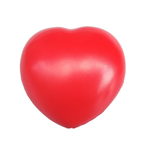 Cadeaux promotionnels de forme personnalisée Coeur populaire balle anti-stress souple en mousse de PU 5 à 7 ans Modèle de marque QF unisexe QF-103 - Product Image 2