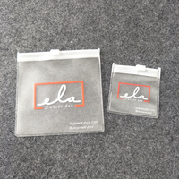 Personnalisé sacs en plastique à fermeture à glissière Logo Boucle D'oreille Collier pvc petit emballage de bijoux, sac à fermeture à glissière cosmétiques