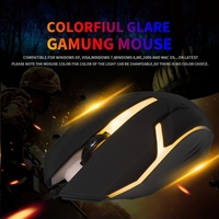 Mouse Gaming RGB Ergonomis Berkabel untuk PC, Gaya Mini 3D, Antarmuka USB, Lampu LED Backlit, Mouse Optik untuk Gamer Komputer, Harga Murah, Stok Tersedia