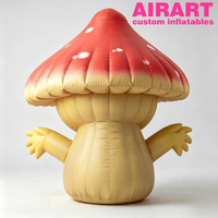 Jouet champignon maléfique d'Halloween pour la décoration de fêtes, champignon gonflable personnalisé pour les idées de fête d'Halloween