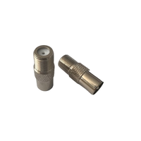 Adaptador RF F Hembra a K/TV J Macho, Conector Coaxial F Hembra a Conector Coaxial TV Macho