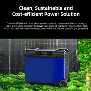 OUKITEL 4000W Portable Power Station With 7 5120Wh Extra Battery 120/240V <b>Solar</b> <b>Generator</b> - Product Image 4