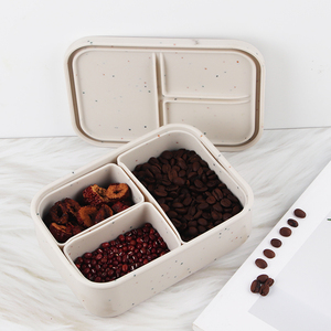 Fiambreras para niños con 3 compartimentos extraíbles, sin BPA, para microondas, fiambrera Bento de silicona a prueba de fugas para niños - Product Image 6