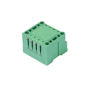 300V 16A 5.0mm 5.08mm Pitch 2P Flat Angle Needle Seat Insert-in PCB Terminal Block Connector