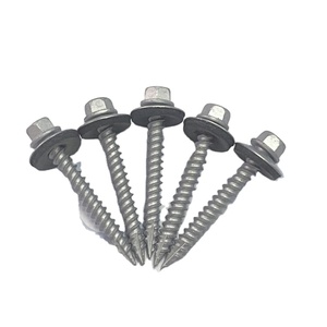 Tornillos para techos de acero al carbono Ocean Blue Hex Head Hoja de metal Tornillo para techo Tamaños #8 #10 #12 #14X2-<span class=keywords><strong>1</strong></span>/<span class=keywords><strong>2</strong></span> "Longitud 10mm Métrico - Product Image 1