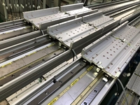 Mesa de máquina de grabado de metal pequeña con guía lineal deslizante de aluminio, husillo de bolas, etapa lineal motorizada, precisión de 2um, certificación CE