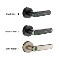 Poignée de porte intelligente étanche Tuya TTLock, serrure intelligente biométrique avec empreinte digitale, mot de passe, entrée sans clé pour portes en bois