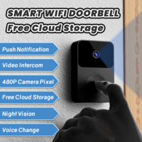 Sonnette de porte intelligente sans fil X9 avec vision nocturne HD et vidéo mobile à distance