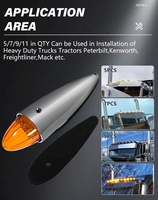 Nouvelle lumière de signalisation de position pour cabine de camion, lumière de toit, lumière de signalisation, DC12V/24V LED IP65, étanche, lumière décorative