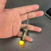 Mini lampe torche LED rechargeable par USB, lampe torche porte-clés, pendentif pour sac à dos, cadeau, micro décoration