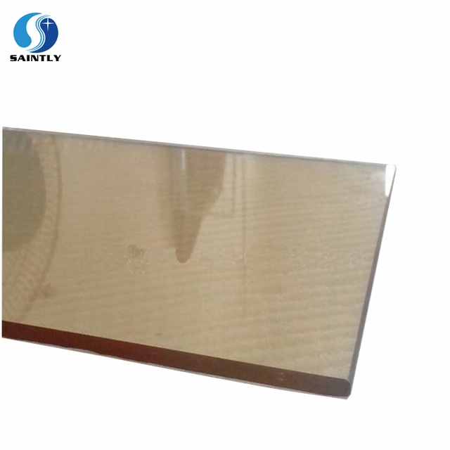 China Best Sale 4mm 5mm Electric Fireplace Door with Black Silk Screen Printing Curved Heat Resistant Fireplace Ceramic Glass