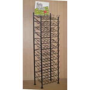 Cửa Hàng Bán Lẻ Pop Lịch Thi Đấu Đa Kệ Sàn Kim Loại Đứng Sắt Dây Thép Gấp Thảm Rack Hiển Thị Từ Nhà Máy Nhà Sản Xuất - Product Image 1