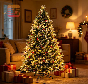 <span class=keywords><strong>Sapin</strong></span> <span class=keywords><strong>de</strong></span> Noël artificiel pré-éclairé <span class=keywords><strong>de</strong></span> 1,5 m avec 8 modes d'éclairage, <span class=keywords><strong>sapin</strong></span> <span class=keywords><strong>de</strong></span> Noël pliable à charnières en PE écologique pour la décoration <span class=keywords><strong>de</strong></span> petits espaces domestiques - Product Image 5