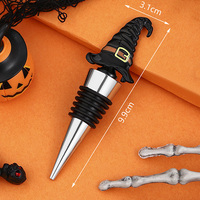Bouchon de bouteille de vin en métal en forme de main de squelette, accessoire de bar gothique pour club, bar, étagère, décoration de cuisine, cadeau d'Halloween