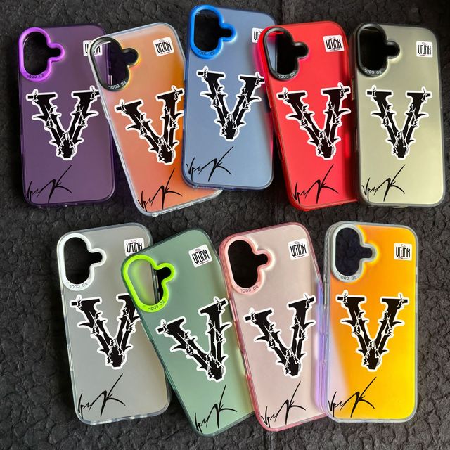 Colorful Coque Vrunk Personalized Trend PC Mobile Cover for iPhone17 16 15 14 Pro Max 12 13 XS XR Stylish Phone Case