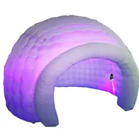 White Inflatable Igloo Dome with LED Lighting