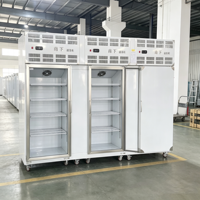 Plug-in Tray Type Blast Freezer Driedeurs -60 ℃   Luchtgekoelde snelvriesapparatuur voor commerciële cateringfabrieken