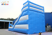 Glissière d'eau gonflable extérieure commerciale faite sur commande de PVC pour des adultes d'enfants