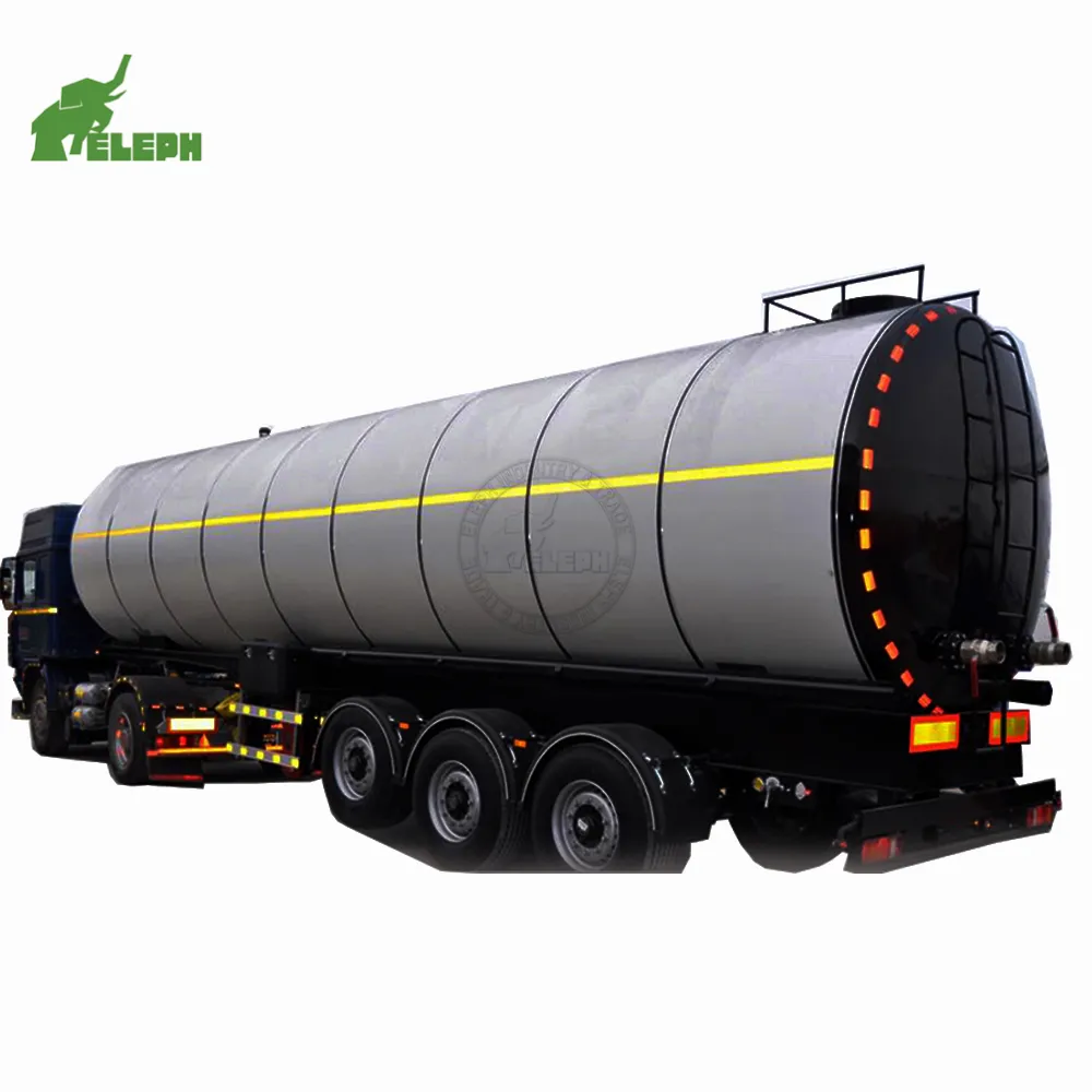 50000 litre ısı yalıtımı ısıtmalı asfalt depolama tankı konteyner varil kamyon yarı römorku bitüm tanker