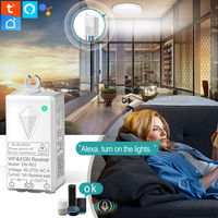 Tuya wifi 600M Portée Sans Fil Étanche 10A Smart WIFI 1 Voie Applique Murale Électrique Télécommande WIFI Interrupteur de Lumière