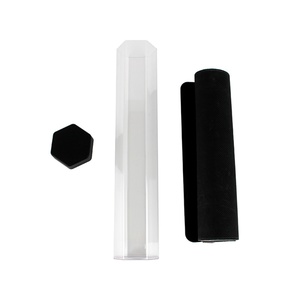 Tube de rangement hexagonal transparent en alliage d'aluminium pour tapis de jeu, vente en gros d'usine, couleur et logo personnalisés pour organisateur de jeux - Product Image 4