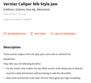 <span class=keywords><strong>เวอร์เนียร์</strong></span>คาลิปเปอร์ <span class=keywords><strong>MITUTOYO</strong></span> 160-153: ของแท้นำเข้า ช่วงการวัด: 0-600 มม. ใช้งานง่าย รับประกันคุณภาพ - Product Image 3