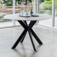 Meubles de haute qualité, table à manger ronde en pierre de style nordique moderne pour la salle à manger, la cuisine
