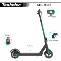 Trottinette électrique pliable pour adultes 250W 36V légère, trottinette électrique pour trajets urbains, campus et déplacements quotidiens