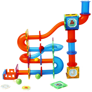 102 Uds. Juguetes de inteligencia para niños, bloques de construcción magnéticos 3D para niños, baldosas magnéticas de mármol, juguete - Product Image 4