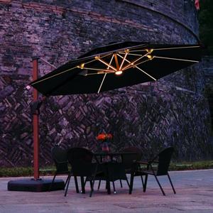 Sombrilla de Playa Moderna de Aluminio Impermeable con Inclinación Automática para Patio, Terraza, Balcón o Exteriores de Villas - Product Image 4