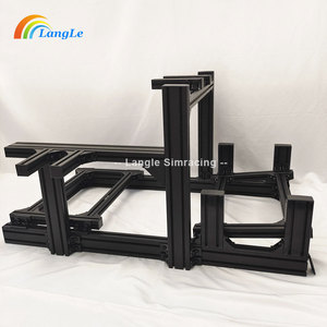 Meilleure qualité 4080 aluminium profilé extrudé GT1 voiture conduite course simulateur châssis partie et TV moniteur support Sim course plate-forme - Product Image 1