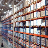 Rayonnages à palettes en acier durable, rayonnages d'entrepôt multifonctionnels, étagères de stockage, systèmes de rayonnages à palettes robustes