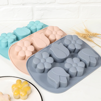 Moule à gâteau en silicone pour muffins et gelée de chocolat, antiadhésif, réutilisable, compatible lave-vaisselle et four