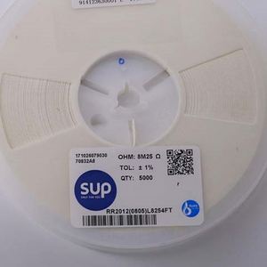 Factory Direct RR2012 0805L8254FT 0805 2012 Resistors Chip Resistors SMD Resistors 8.25Mohm 1% 1/8W Thick Film Resistor - Product Image 1