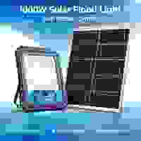 Lampe solaire de rue 1000W IP65 avec caméra CCTV cachée, WiFi, éclairage extérieur, projecteur LED, détecteur de mouvement PIR, télécommande, jardin, route
